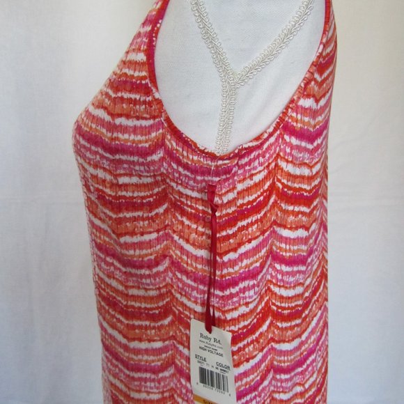 NWT Ruby Rd Women’s Sequined Sleeveless Bright Summer Tank top size S - Picture 5 of 9